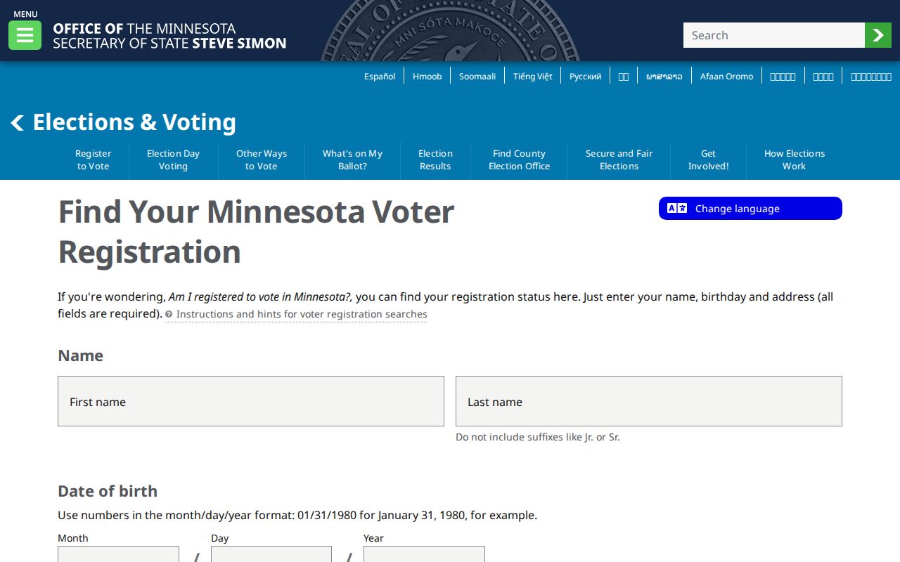 Minnetonka residents directory voter status search