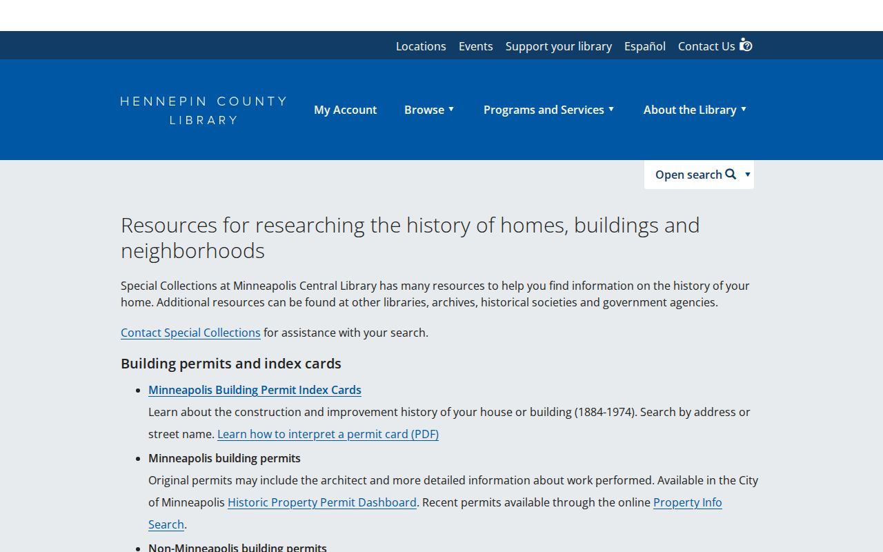 Minnetonka previous residents Hennepin Library house history research guide